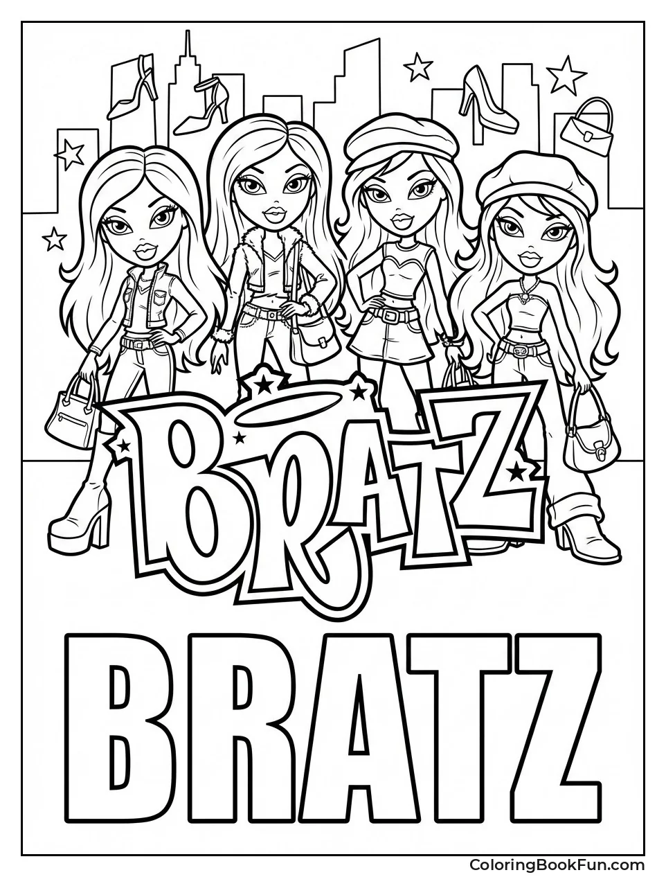 Edgy Bratz Logo Stars