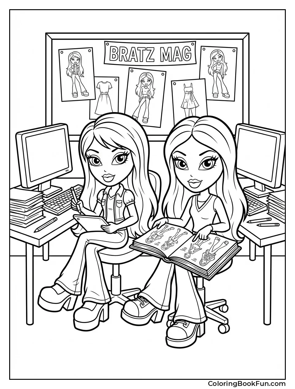 Bratz Work Magazine Office