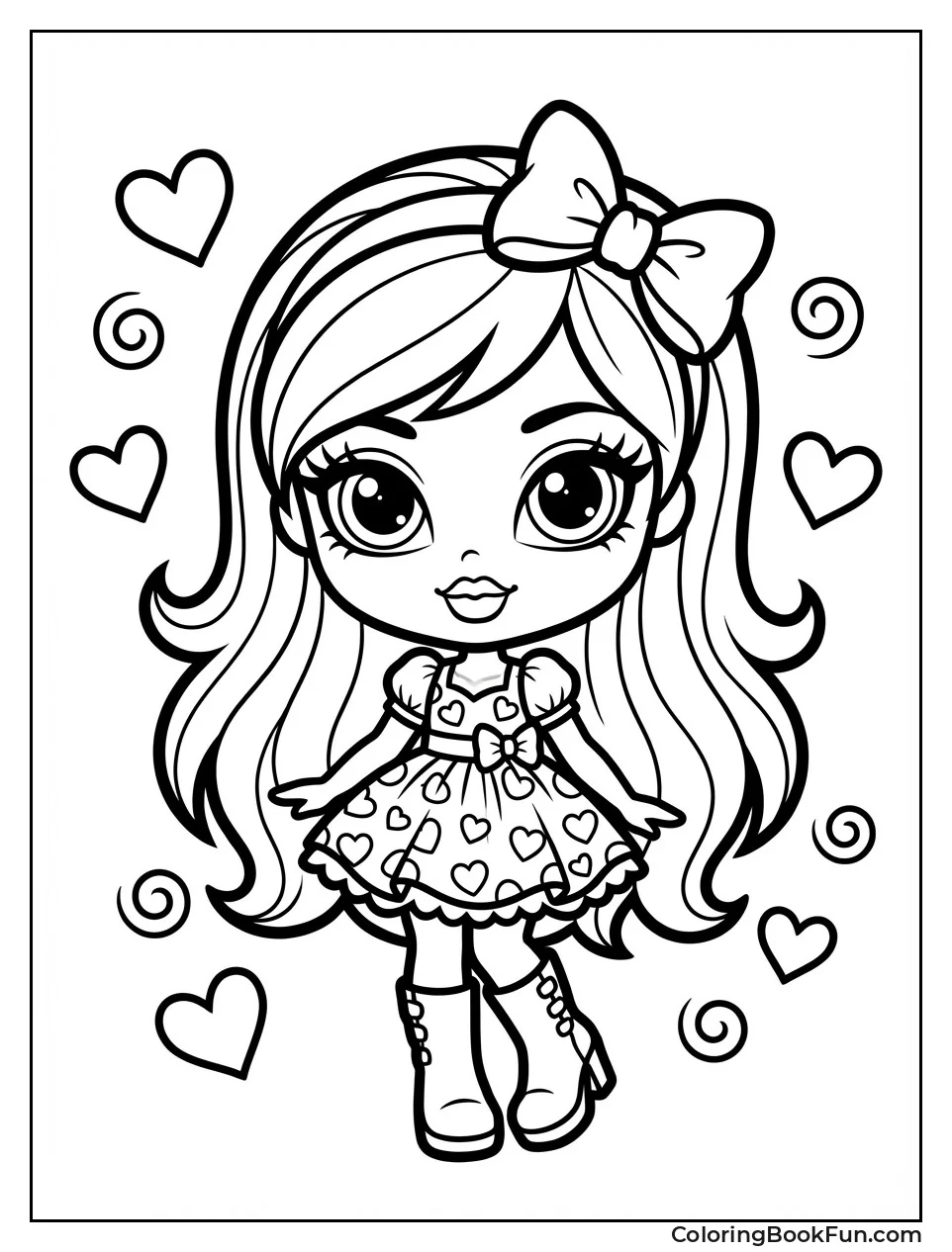 Kawaii Phoebe with Hearts