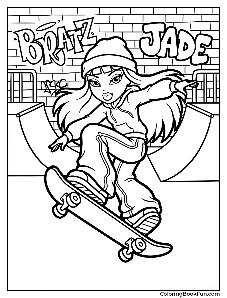 Jade Jumps Skateboard Trick