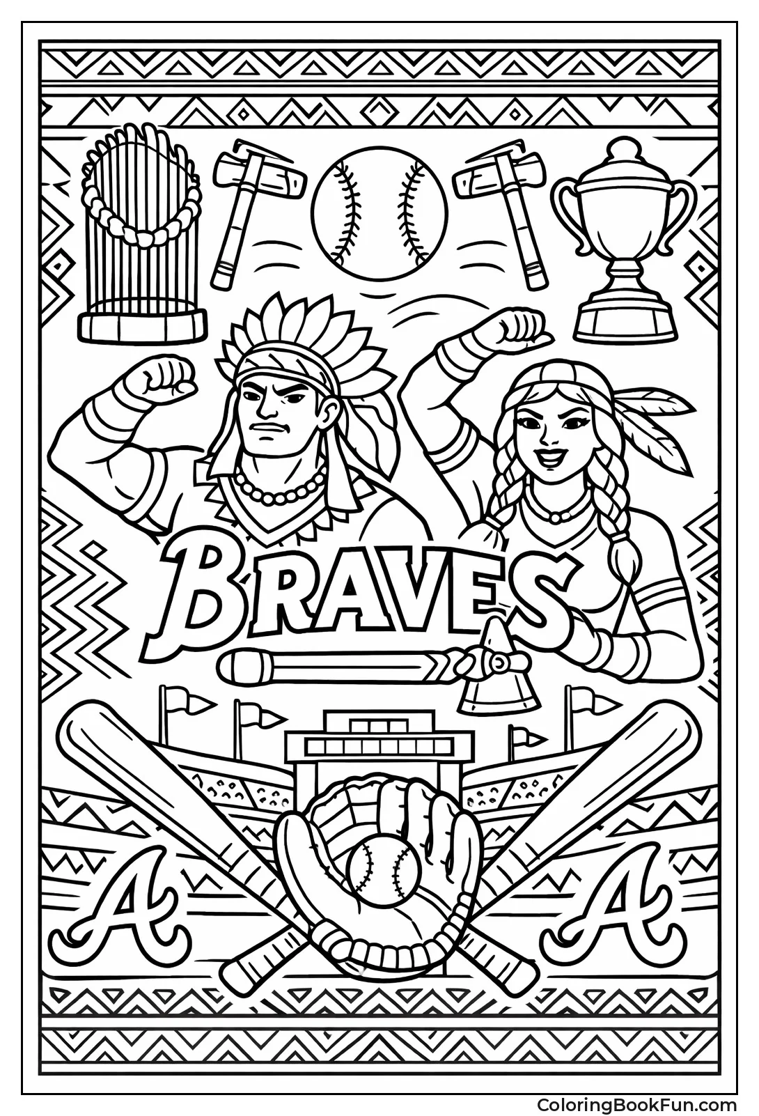 Braves Chop with Tomahawks