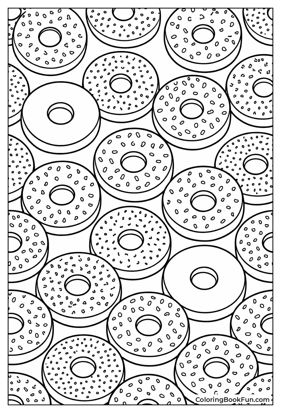 Patterned Topped Bagels Repeat