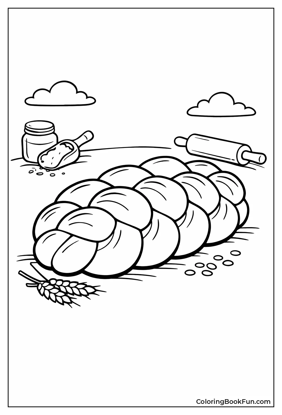 Braided Challah Shiny Glaze