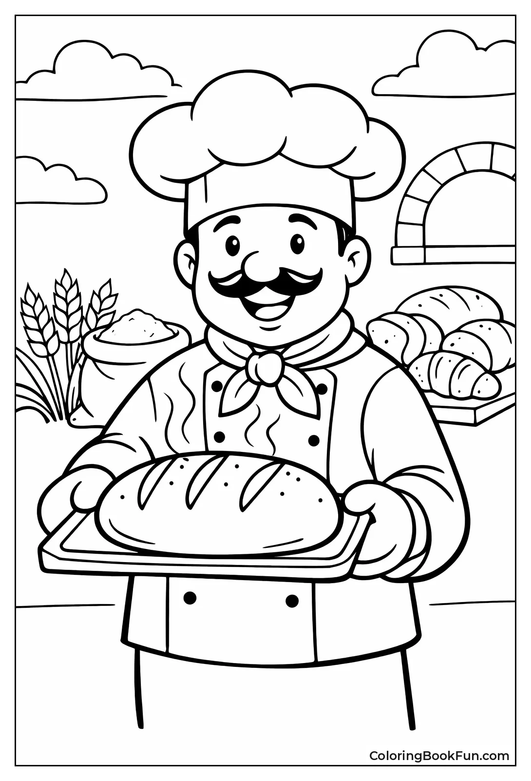 Chef Offers Warm Loaf