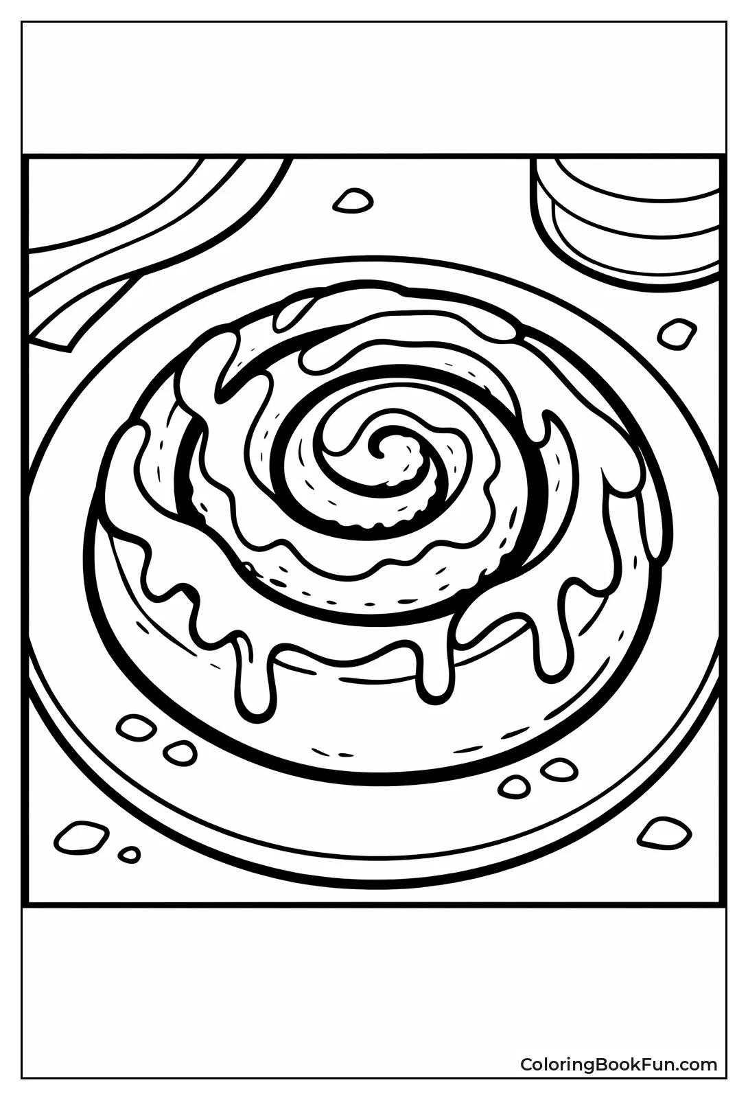 Swirling Cinnamon Roll Icing