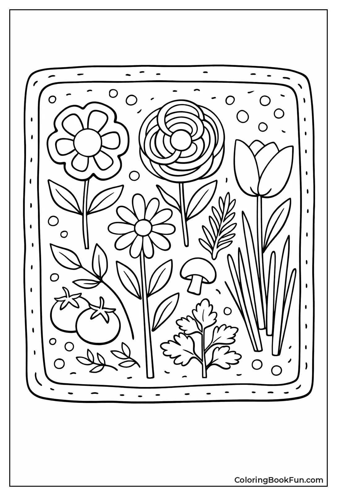 Veggie Flower Focaccia Art