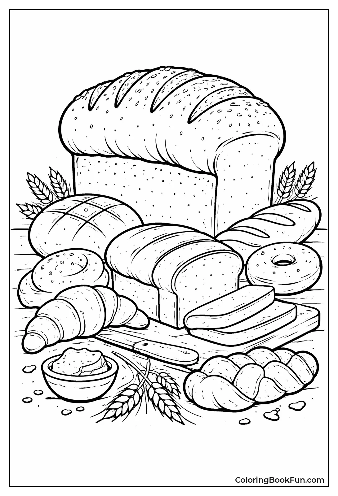 Giant Cartoon Loaf Tower