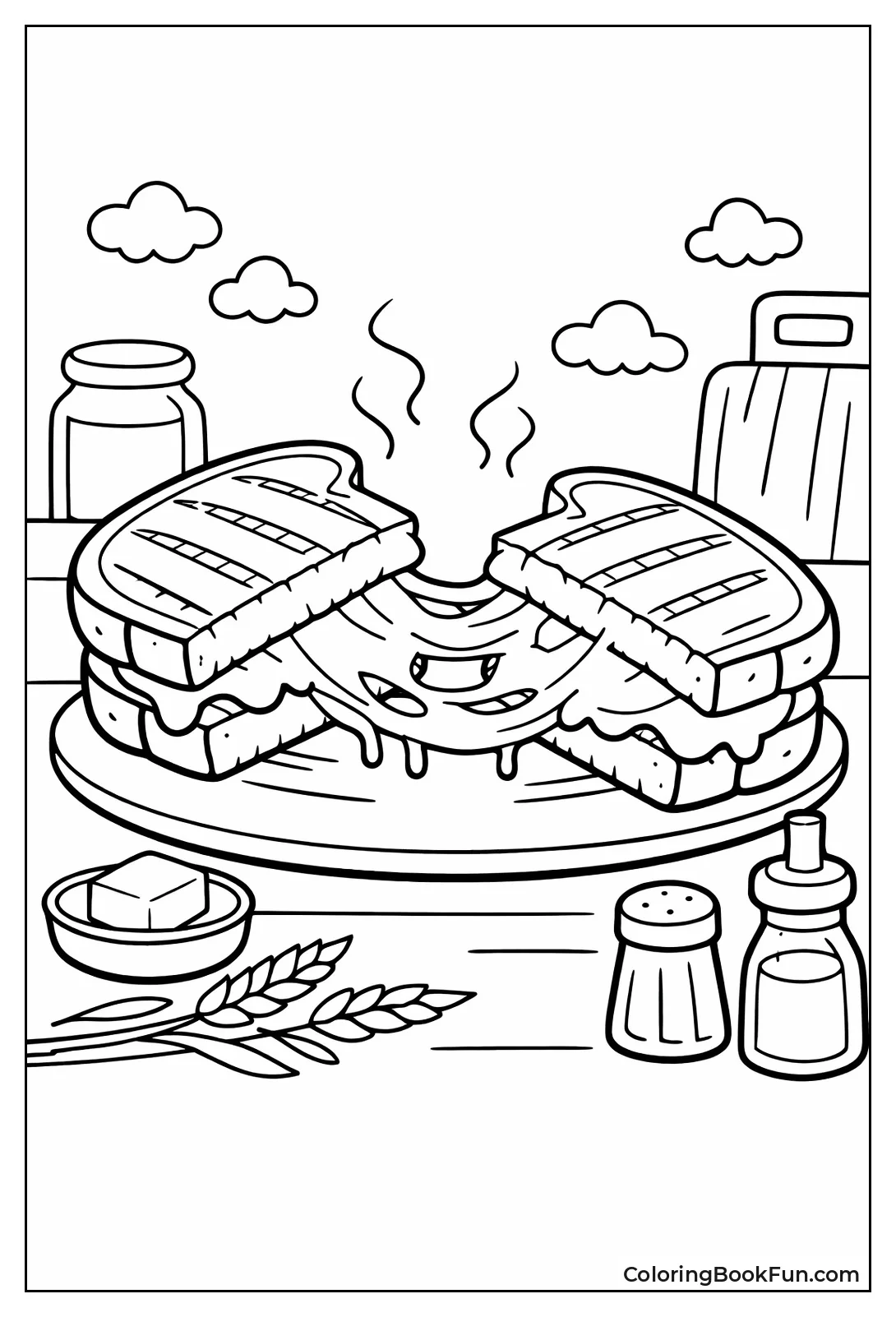 Stretchy Grilled Cheese Pull