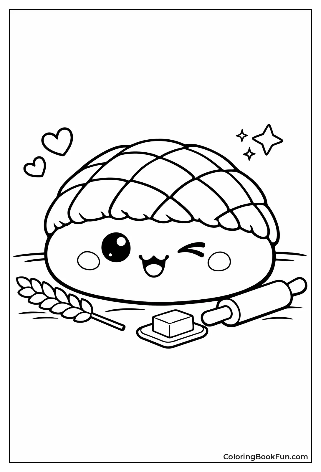 Winking Turtle Melon Pan