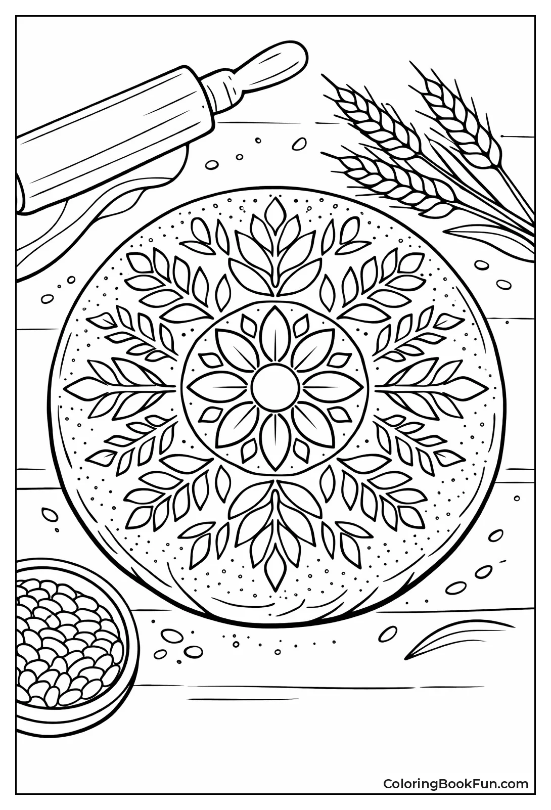 Mandala Scored Round Loaf