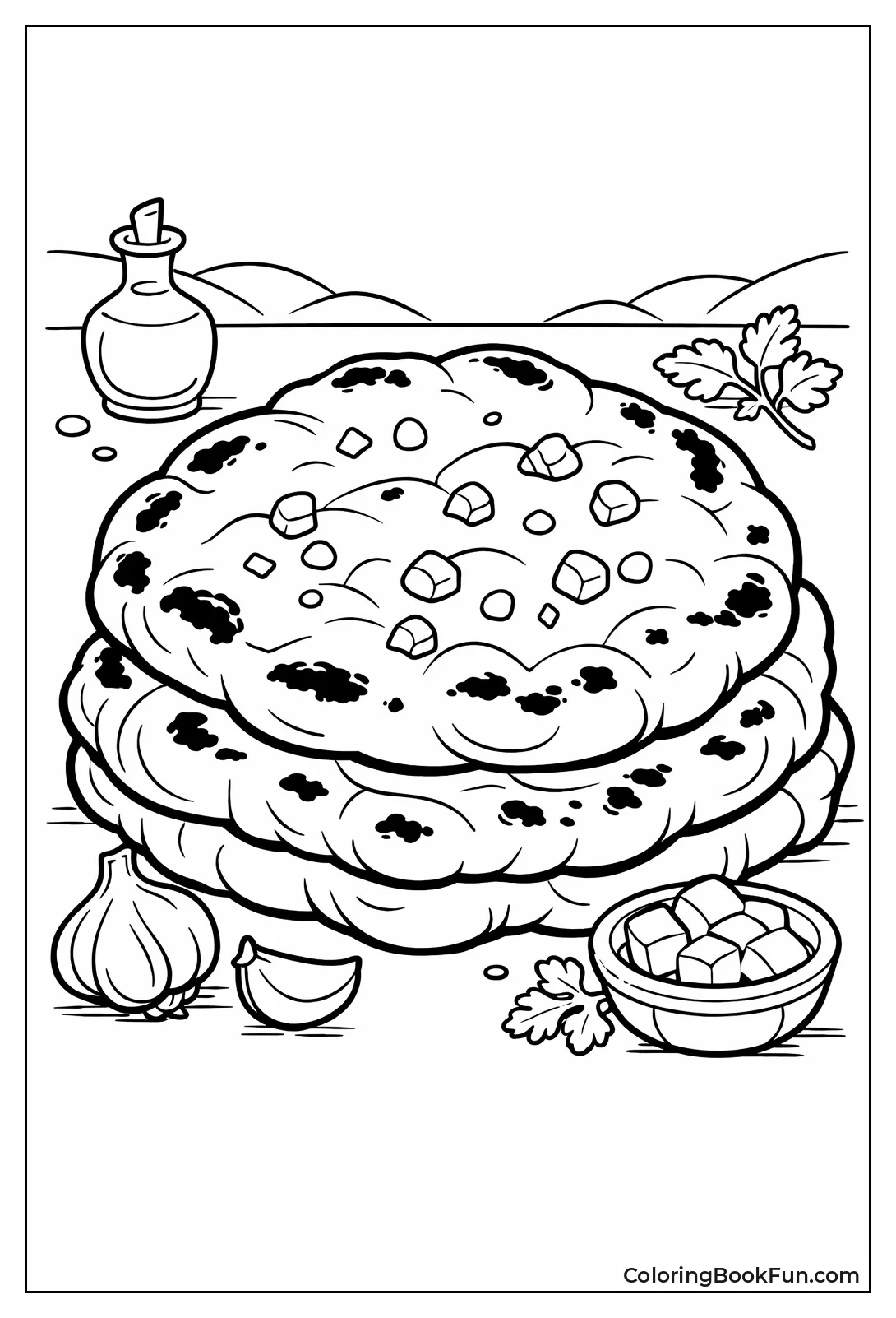 Puffy Charred Naan Bread