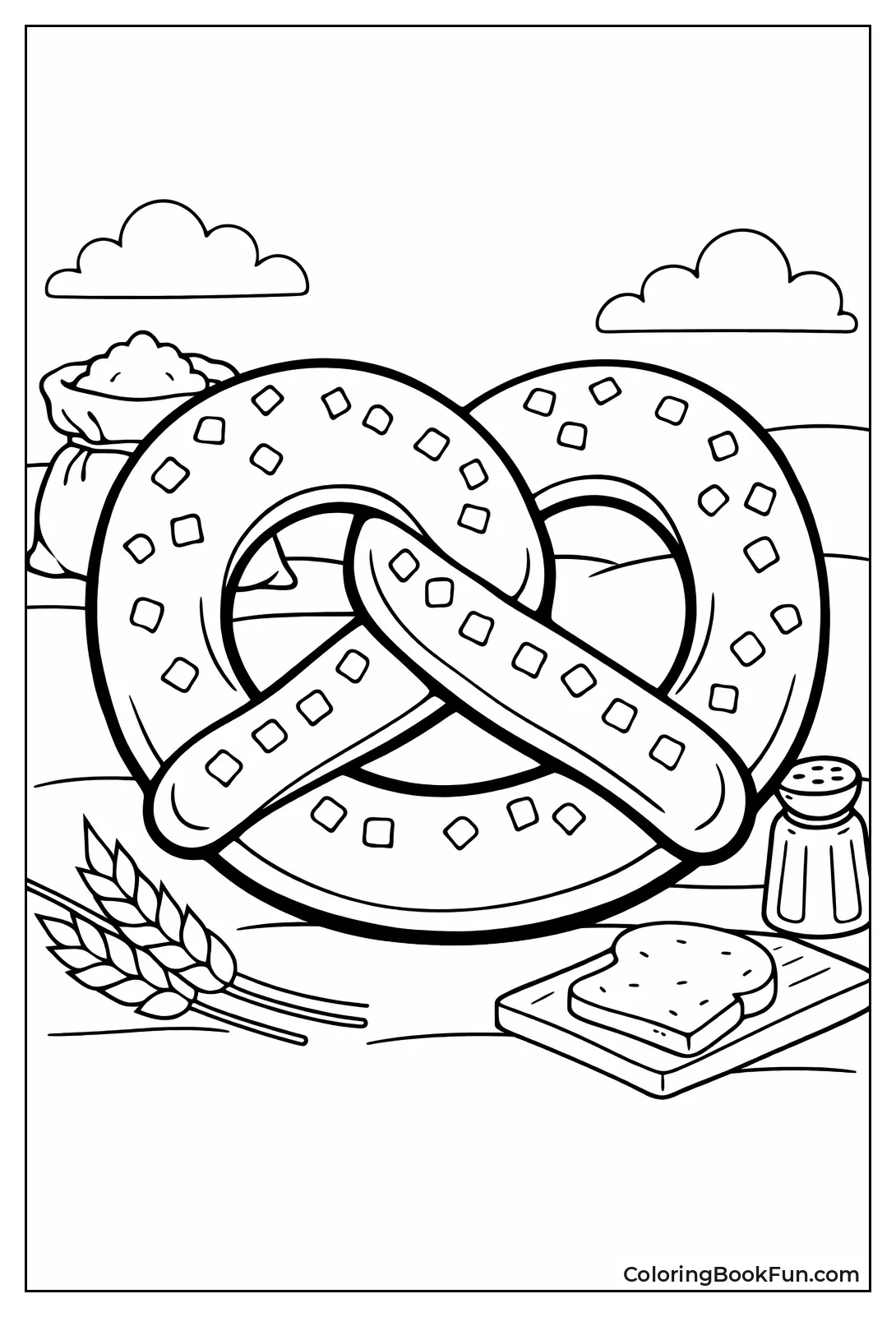 Knotted Pretzel with Salt