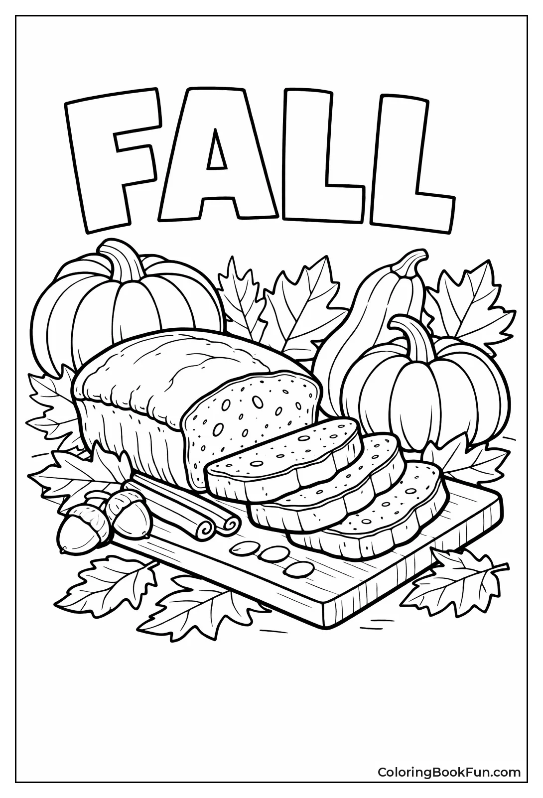 Pumpkin Loaf Fall Leaves