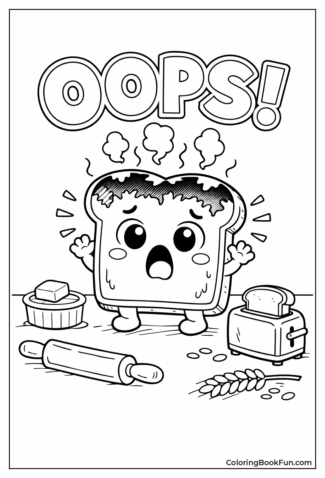 Shocked Burnt Toast Face