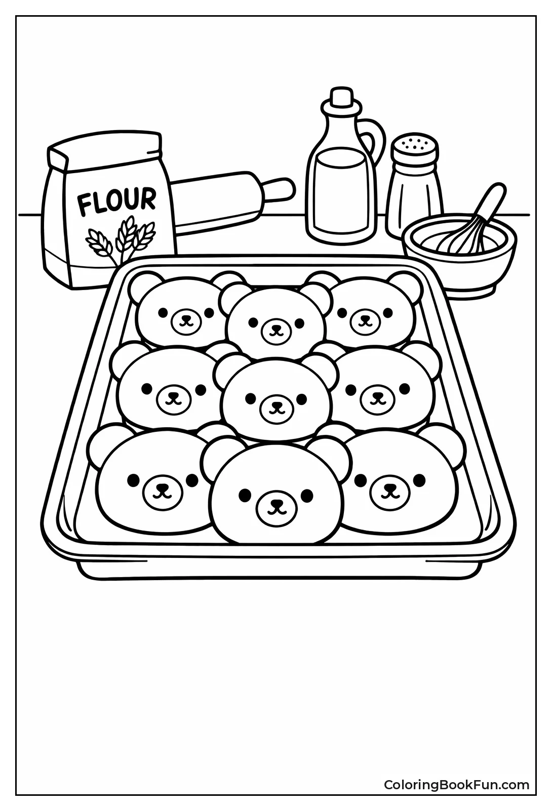 Teddy Bear Buns Tray