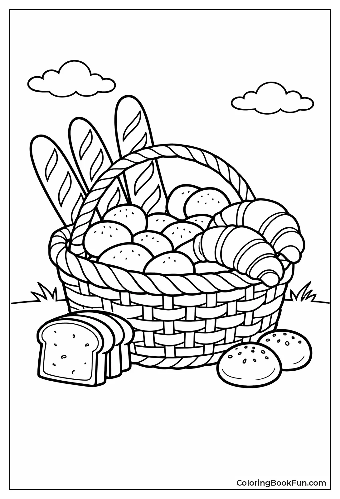 Wicker Basket Bread Overflow