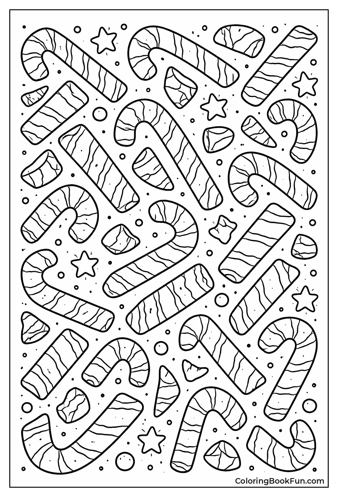 Broken Candy Cane Mosaic