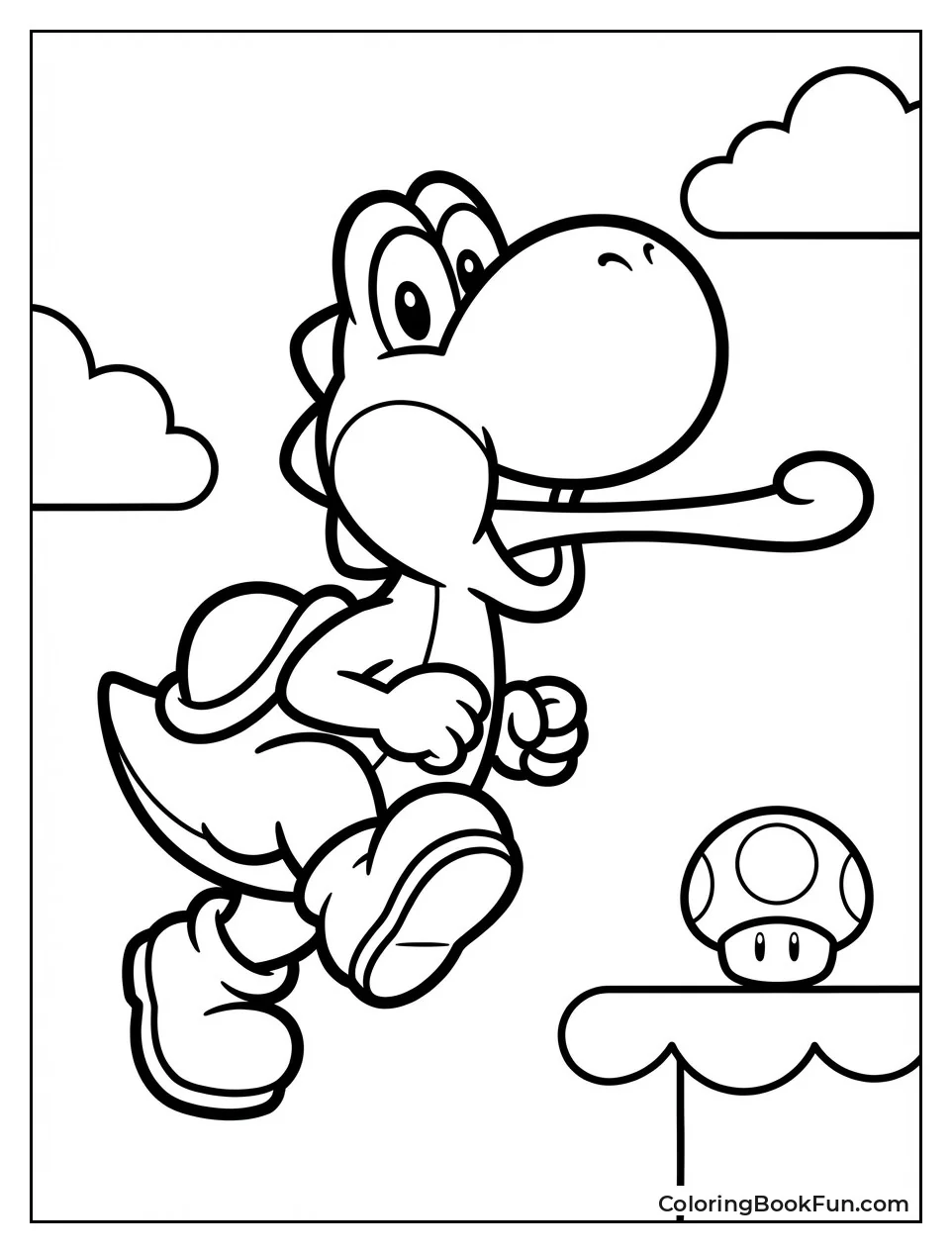 Yoshi Tongue Out Jump