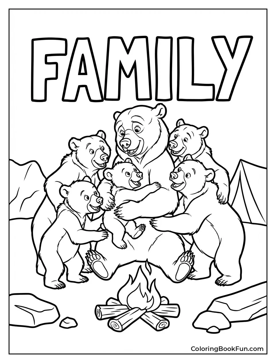 Bears Give Big Group Hug