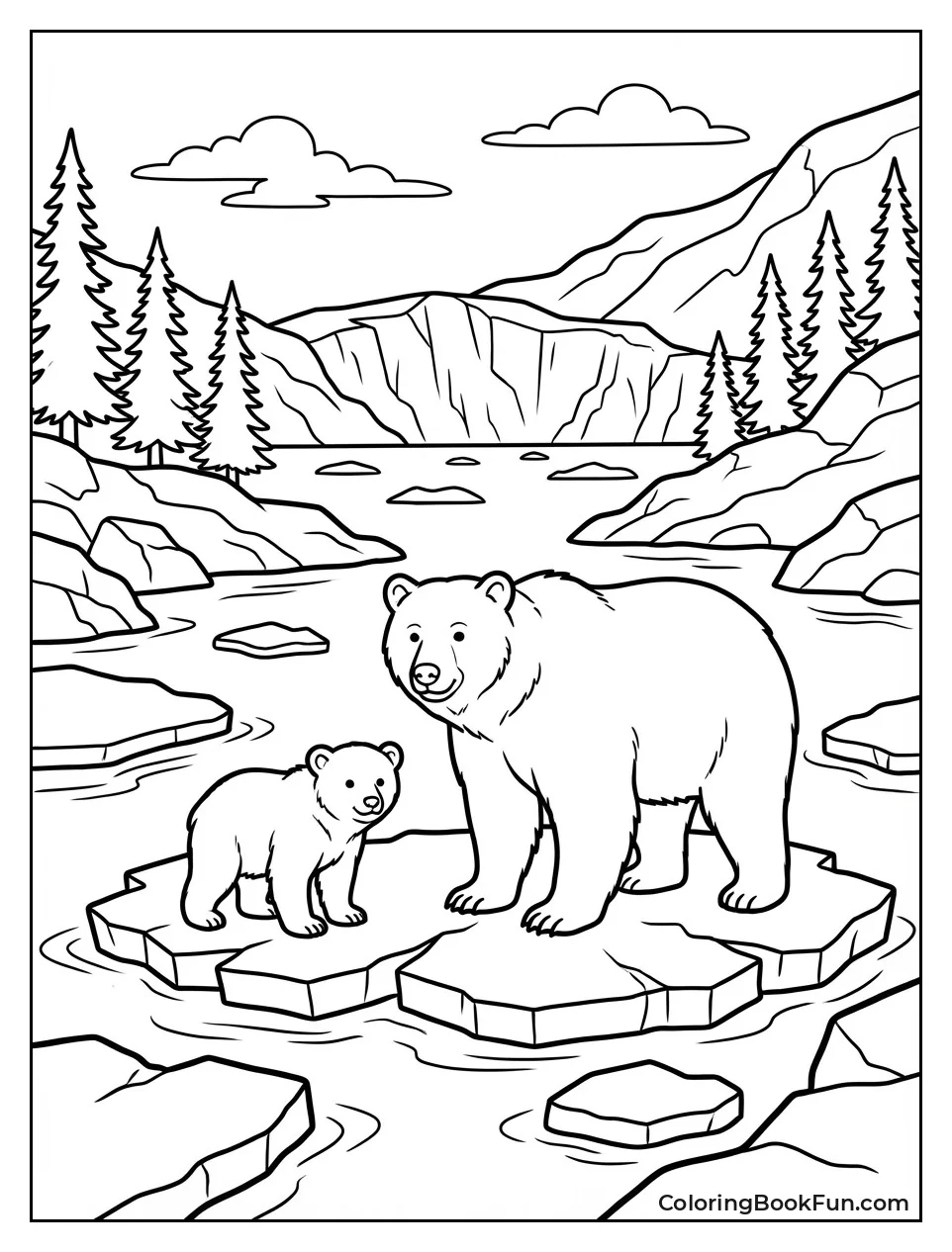 Cracking Ice on Glacier Lake