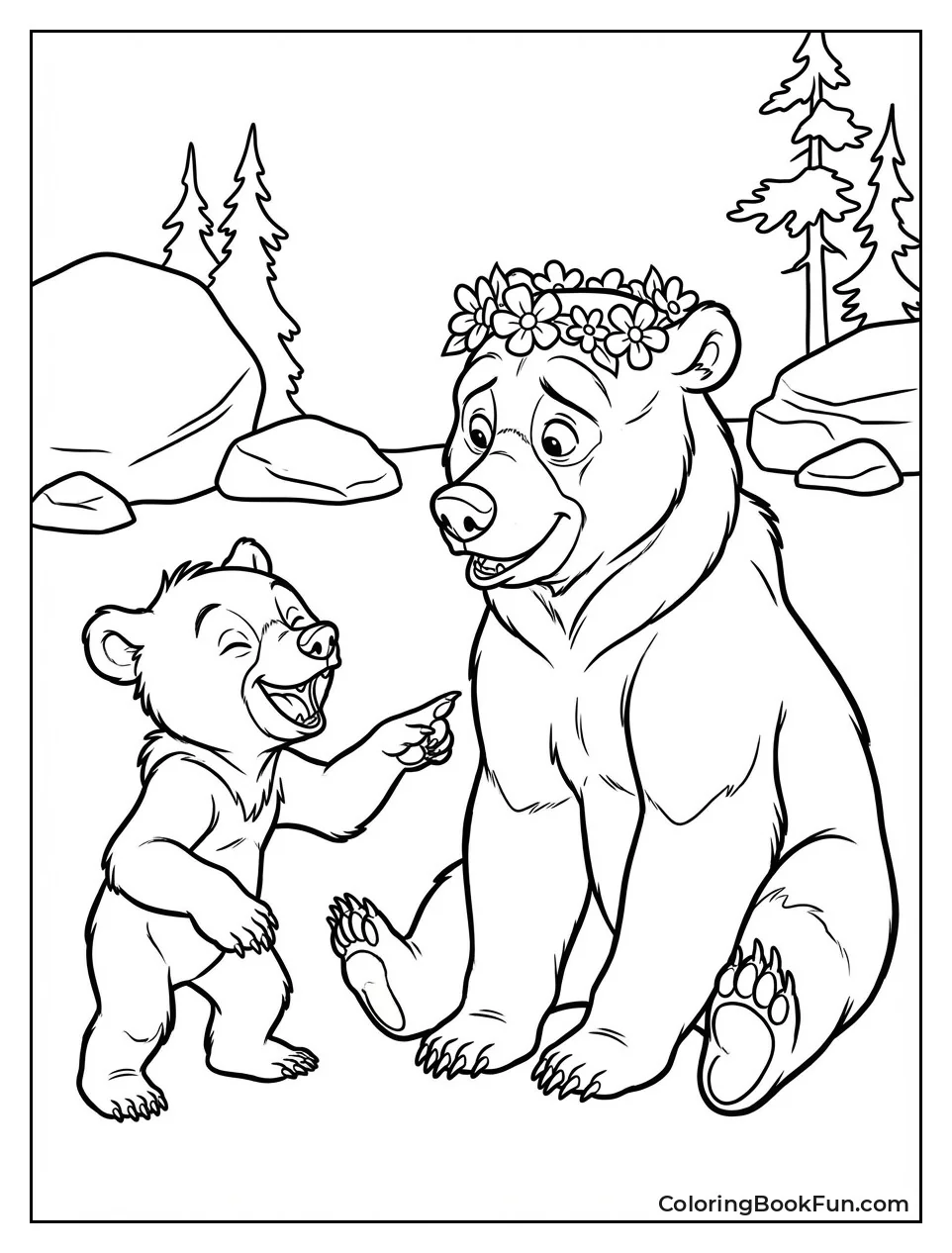 Kenai Wears Playful Flower Crown