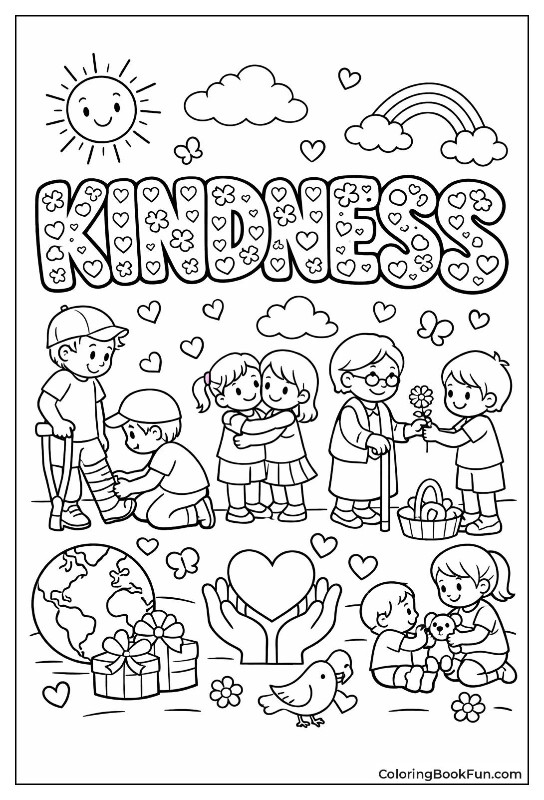Bubble Letters Kindness