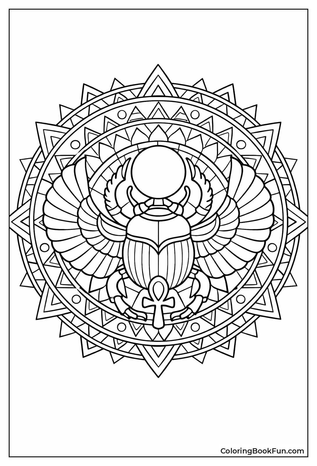 Scarab Beetle Mandala