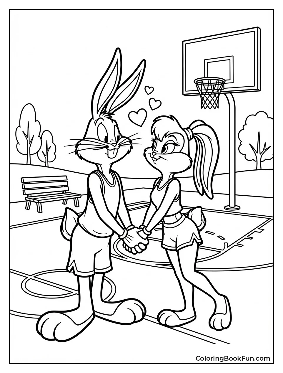 Bugs Bunny Hugs Lola Bunny