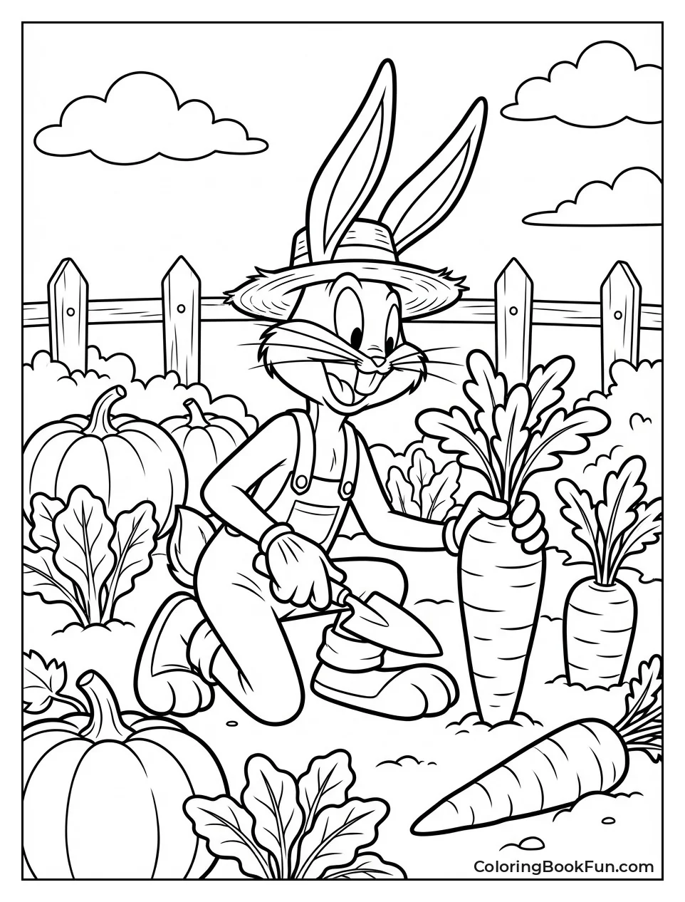 Bugs Bunny Grows Carrot Garden