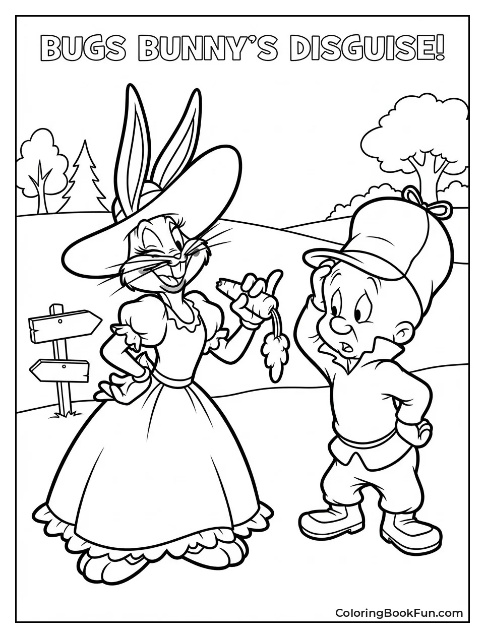 Bugs Bunny Dresses as Girl