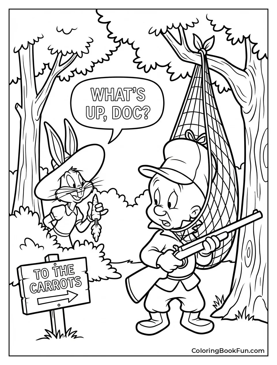 Bugs Outsmarting Elmer Fudd