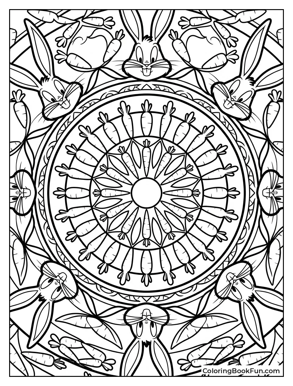 Carrot Garden Mandala Pattern