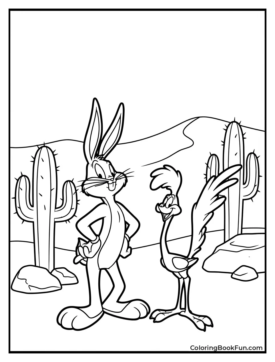 Bugs Bunny Chases Road Runner
