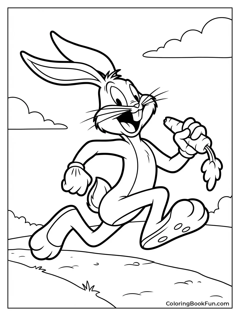 Happy Bugs Bunny Jumps High
