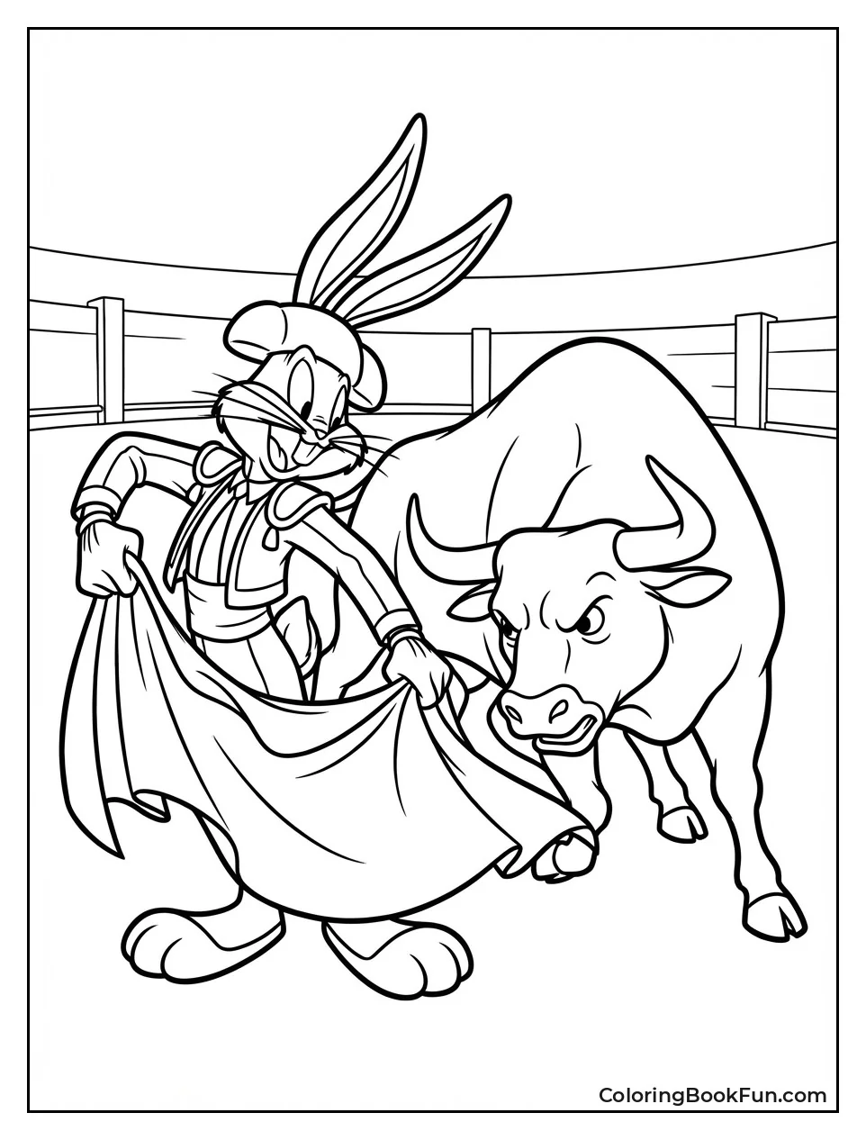 Matador Bugs Dodges Bull