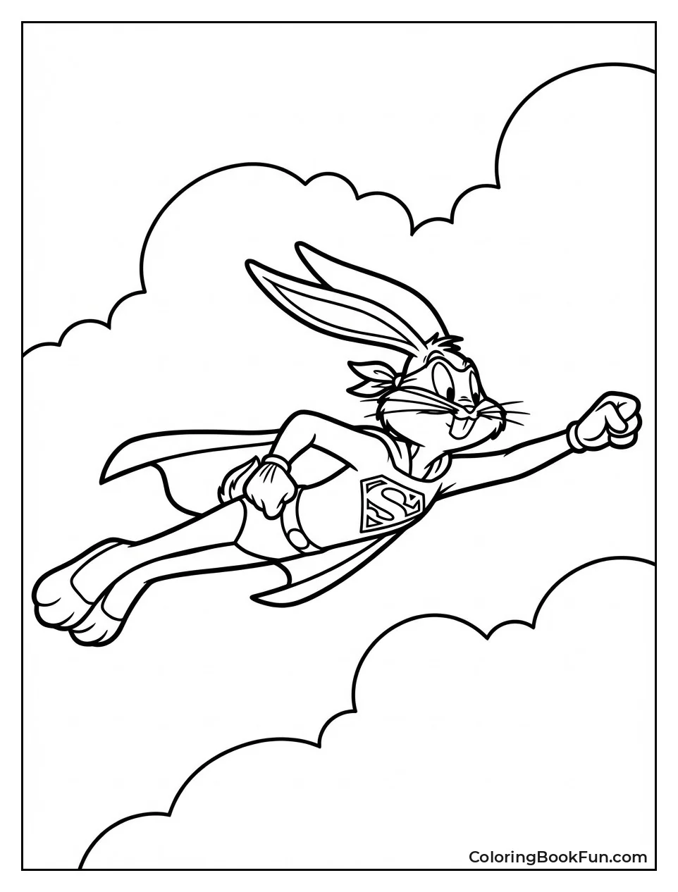 Super Rabbit Bugs Flies High
