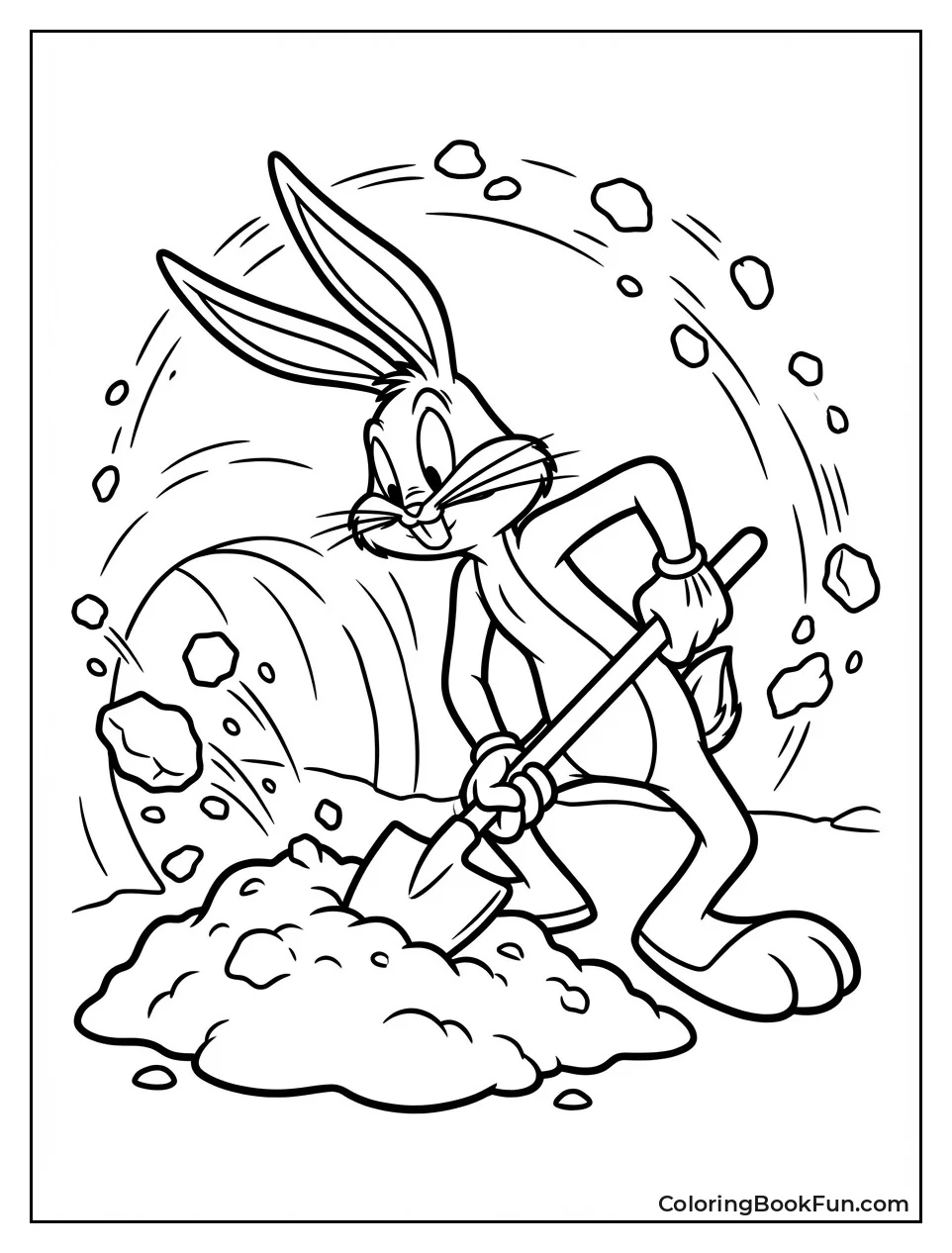 Bugs Bunny Digs Tunnel