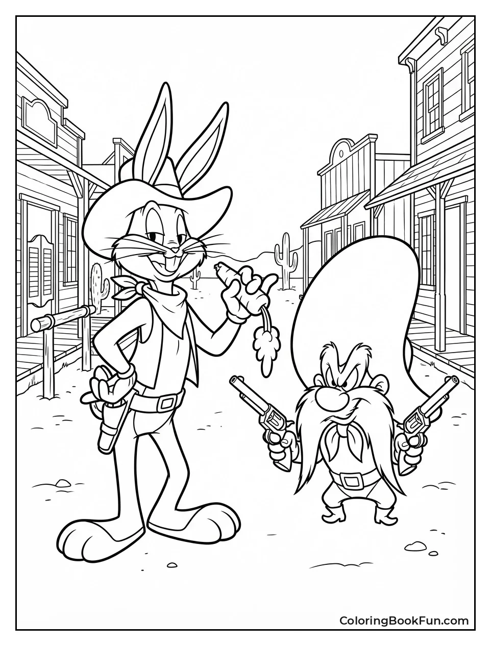 Bugs Bunny Duels Yosemite Sam