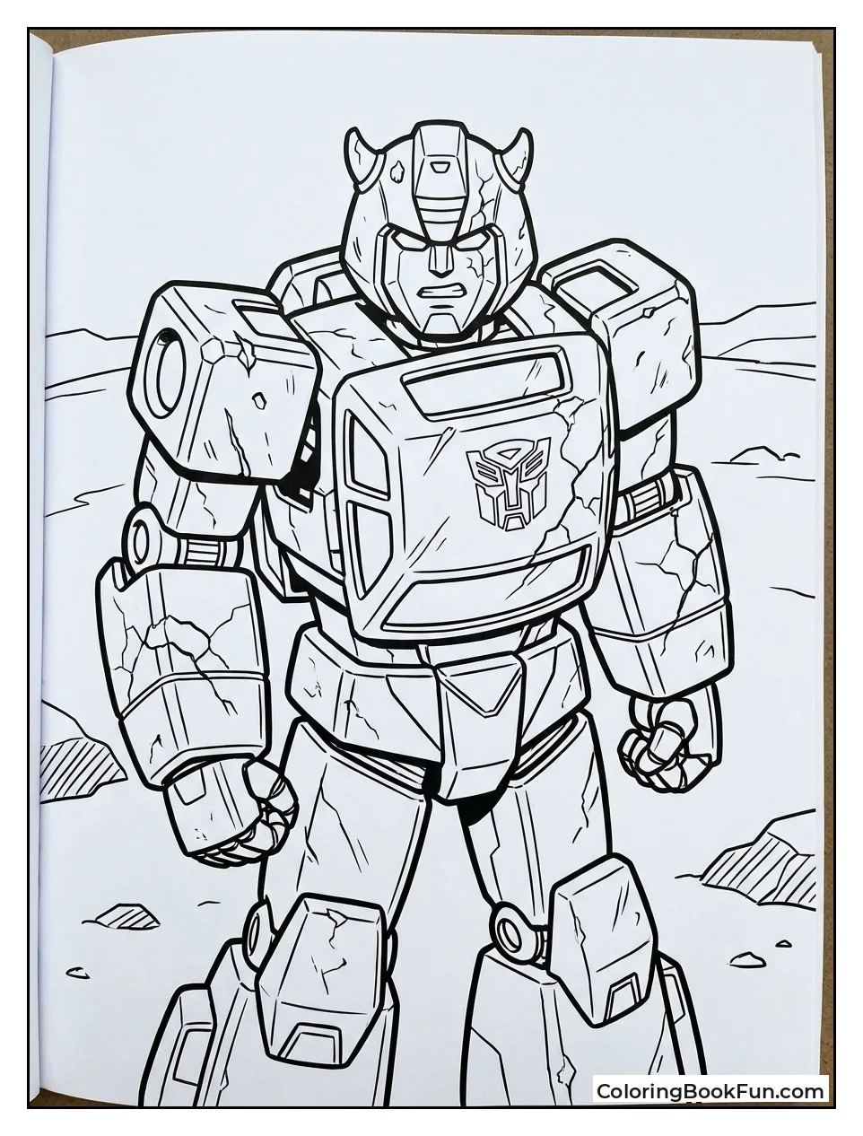 Damaged Bumblebee Warrior Looks Determined