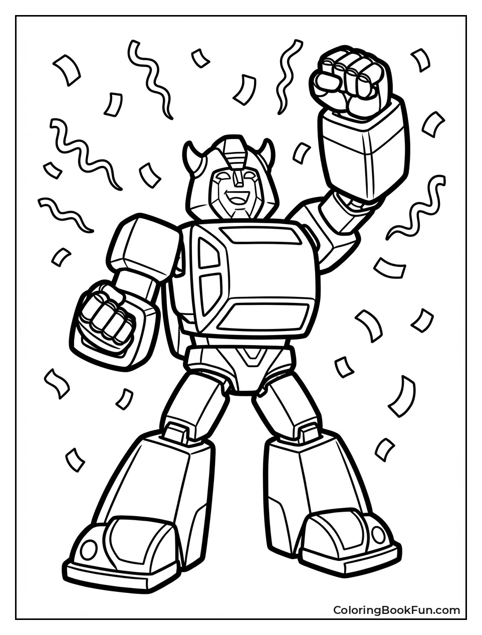 Victorious Bumblebee Pumps Fist