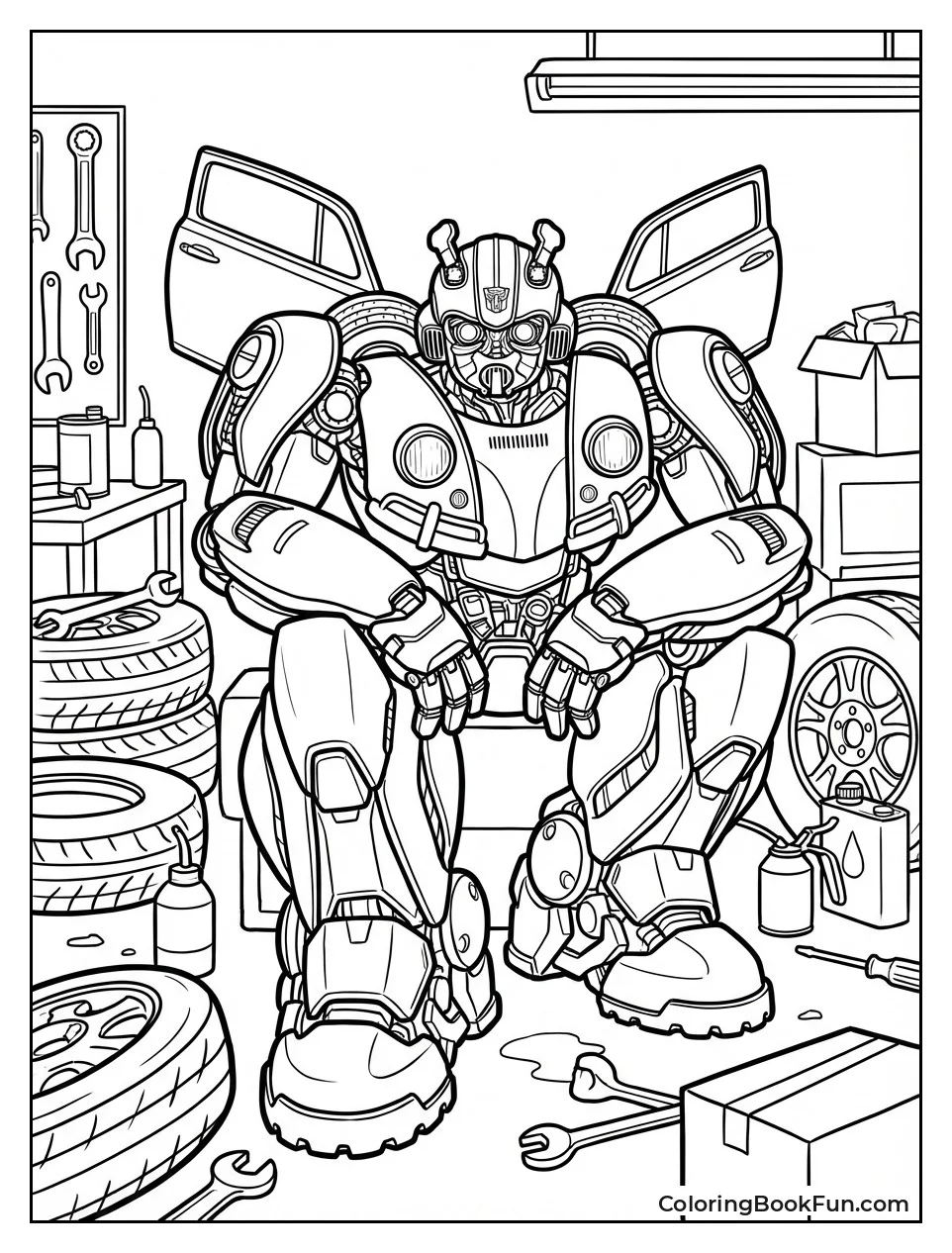 Bumblebee Tunes Up Garage
