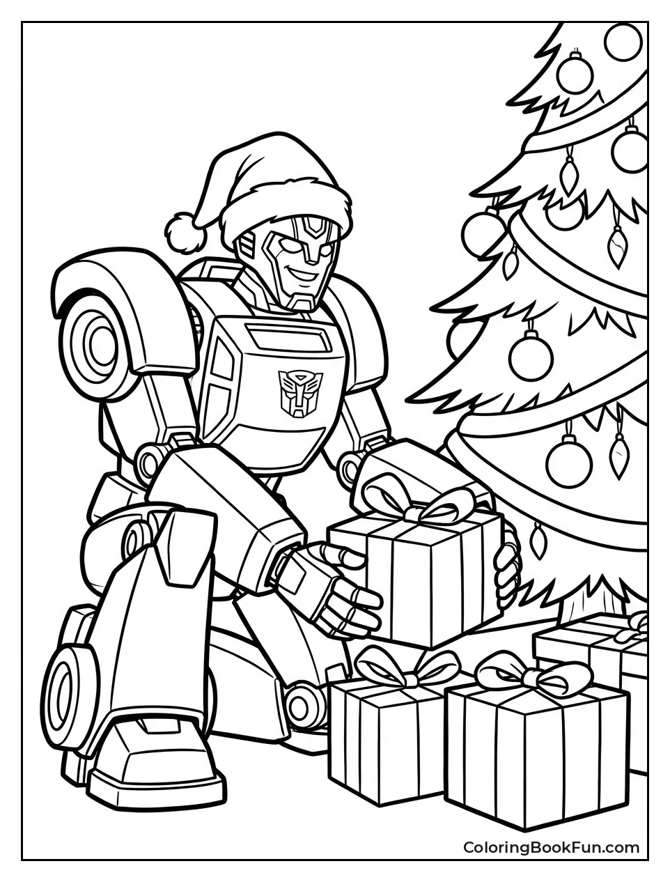 Christmas Bumblebee Delivers Gifts