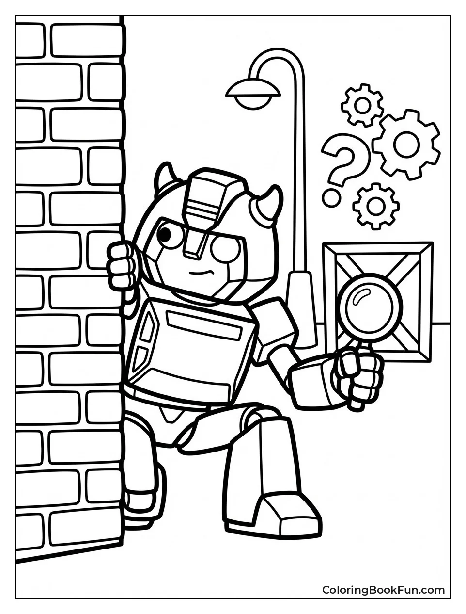 Stealthy Bumblebee Peeks Corner