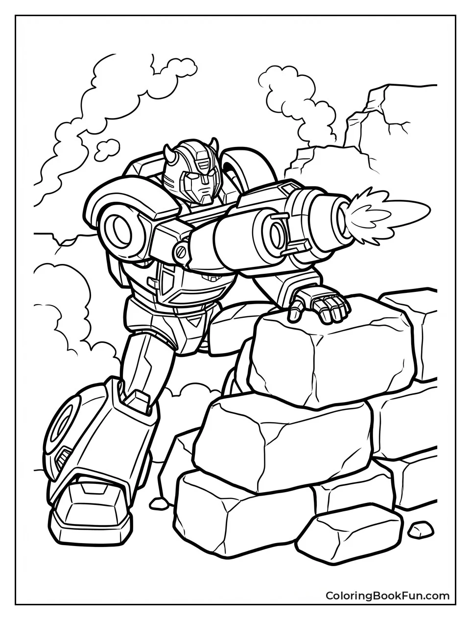 Bumblebee Aims Stinger Blaster