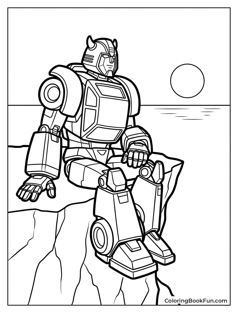 Bumblebee Watches Ocean Sunset