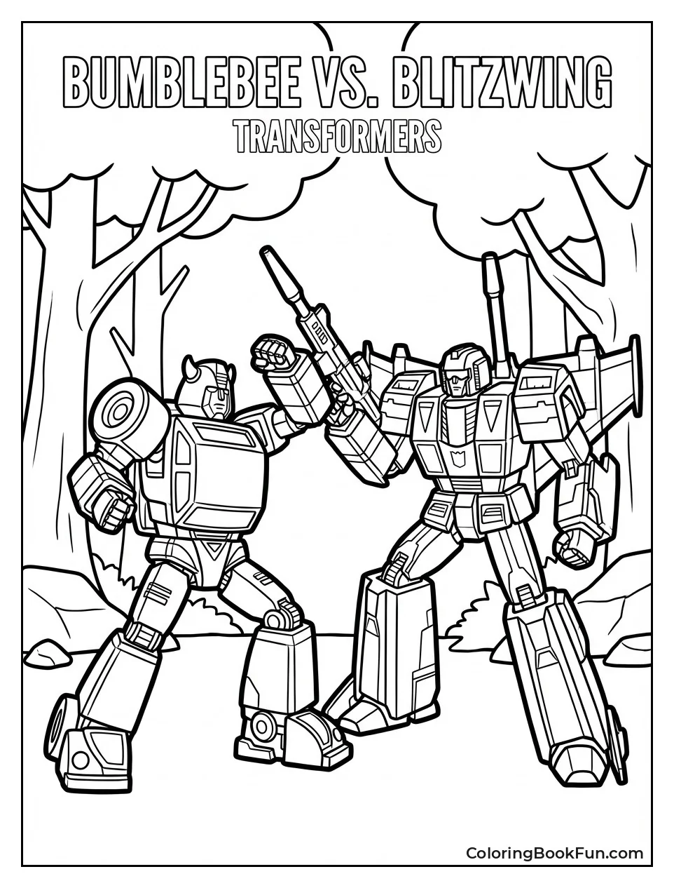 Bumblebee Battles Blitzwing Forest