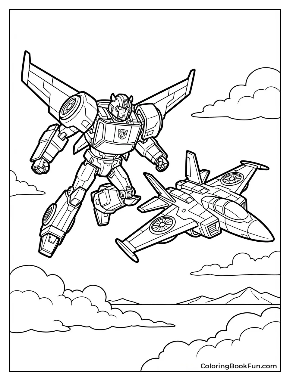 Bumblebee Flies beside Windblade