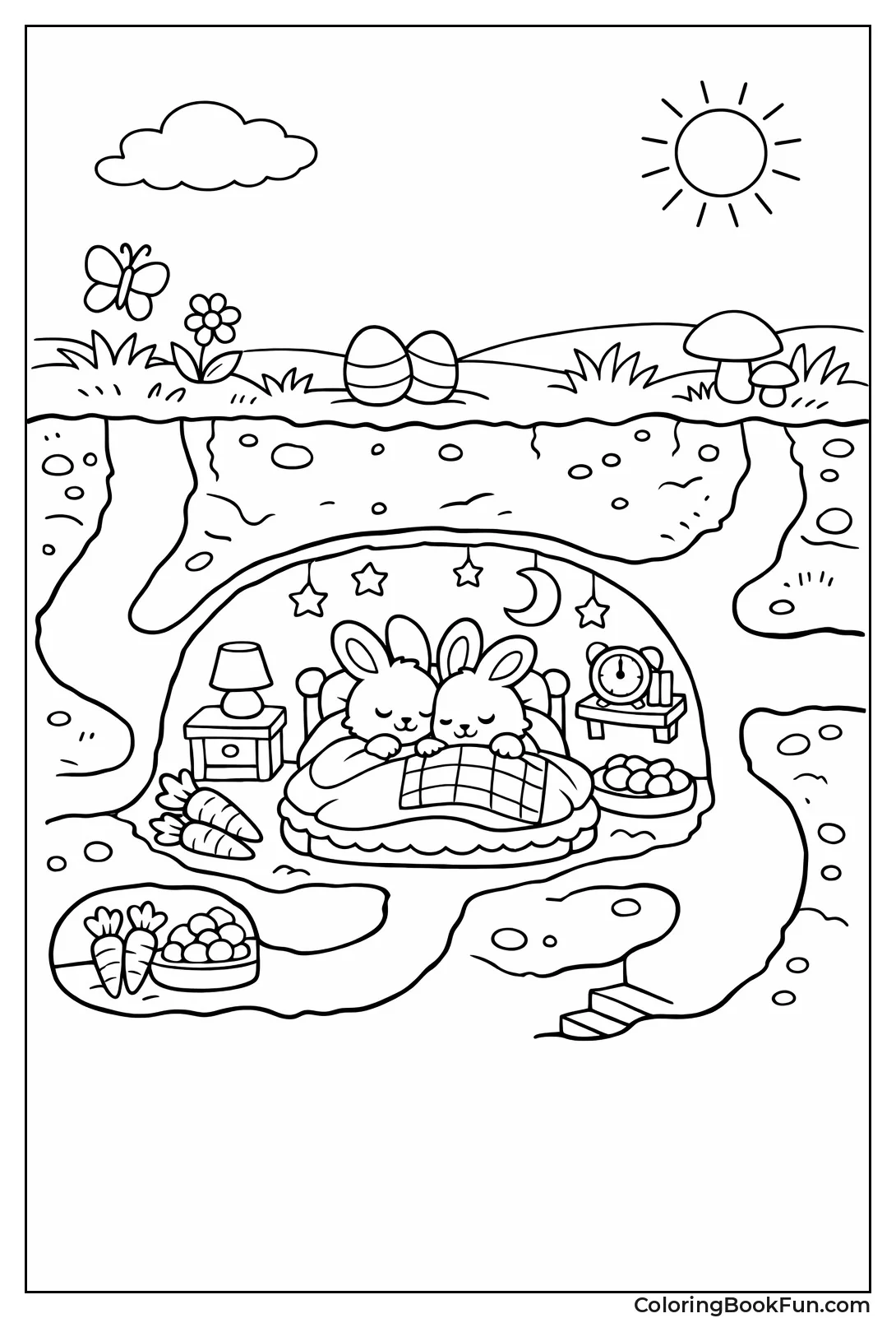 Cozy Bunny Burrow Inside