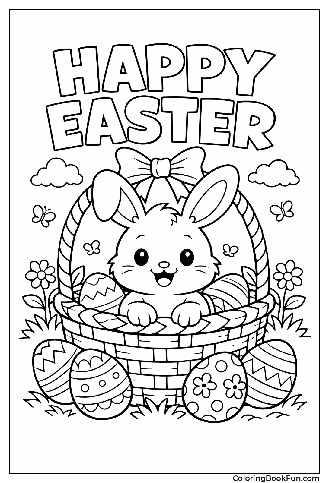 Bunny in Easter Basket