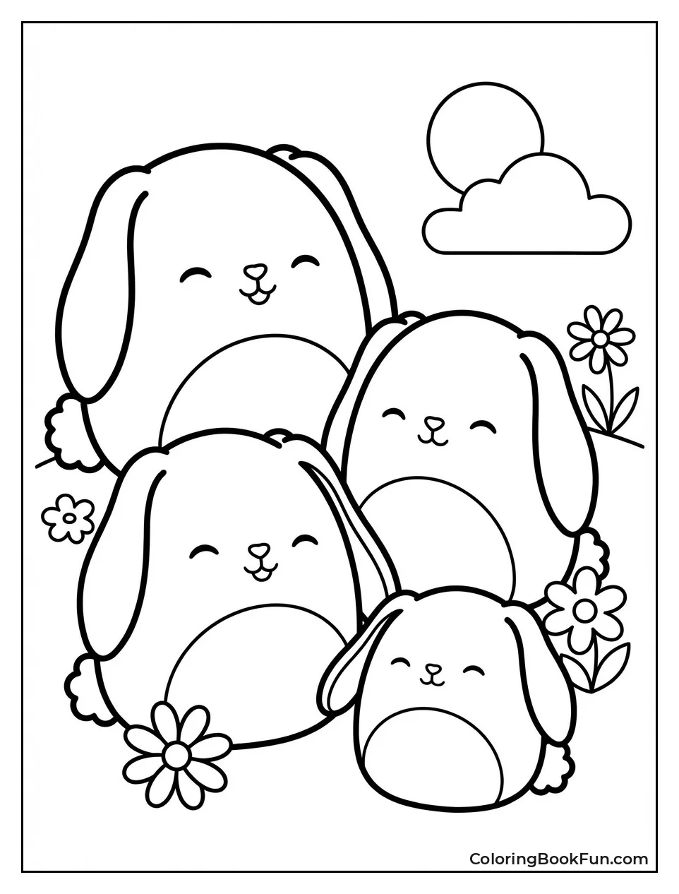 Bunny Squishmallows with Floppy Ears